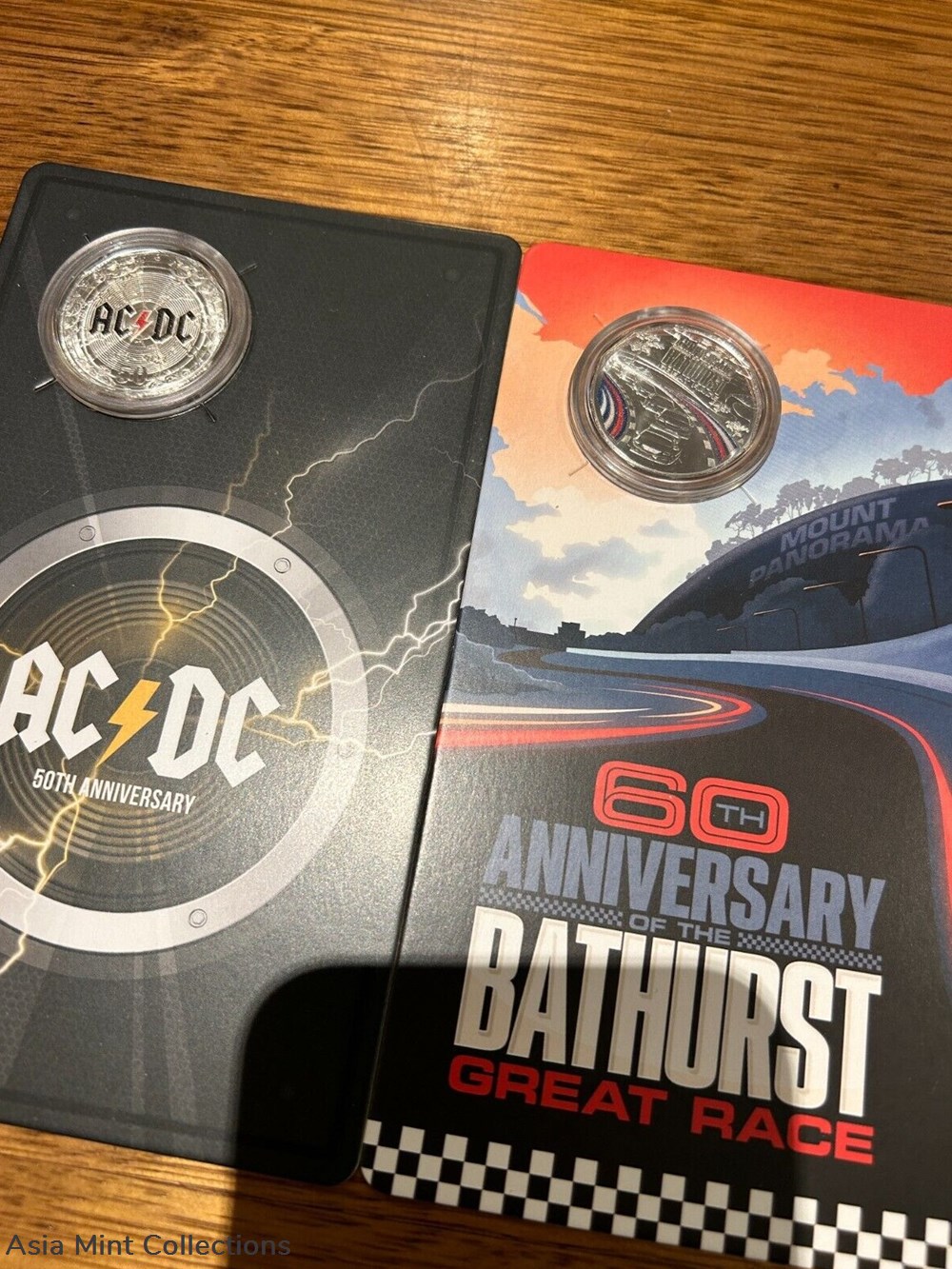 2023 50c - 60th Anniversary of Bathurst and AC/DC 50th Anniversary Coins - UNC minerals meteorites nickeline 2023 50c 60th anniversary of bathurst and ac dc 50th anniversary coins unc