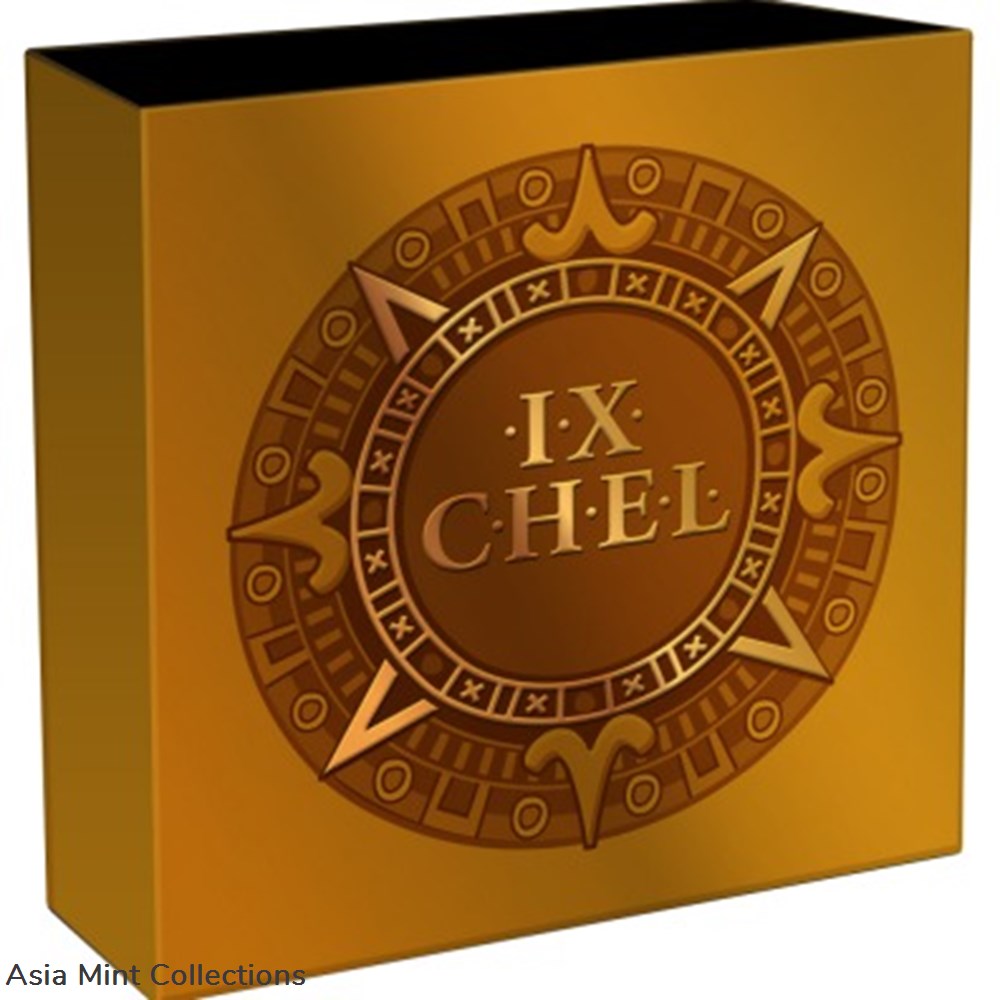 2021 - Ix Chel Goddesses of Health 50 g Antique finish Silver Coin 5 Cedis Ghana 4 coins ingots bullion 2021 ix chel goddesses of health 50 g antique finish silver coin 5 cedis ghana