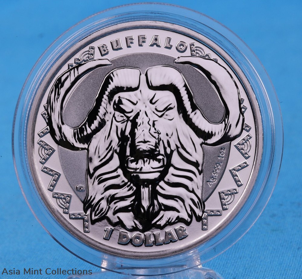 2023 - 1 oz 999 Silver Big Five Buffalo Sierra Leone ST/BU Silver Coin 6 coins ingots bullion 2023 1 oz 999 silver big five buffalo sierra leone st bu silver coin