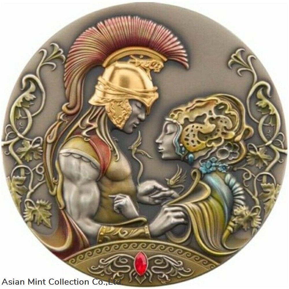 coins ingots bullion 2022 medea and jason s love myths of love 2 oz antique finish silver coin