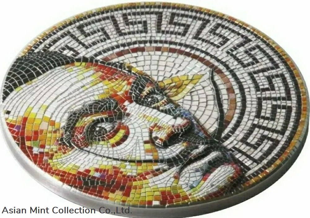 2021 $2 Niue MOSAIC SALVADOR DALI Antique Finish 2 Oz Silver Coin. 2 coins ingots bullion 2021 2 niue mosaic salvador dali antique finish 2 oz silver coin