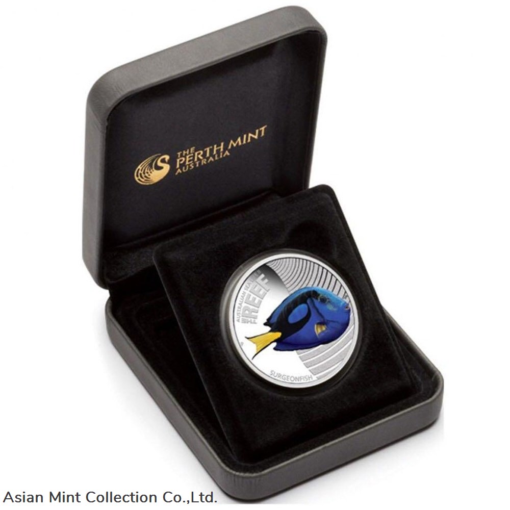 coins ingots bullion silver coin 2012 sea life the reef surgeonfish