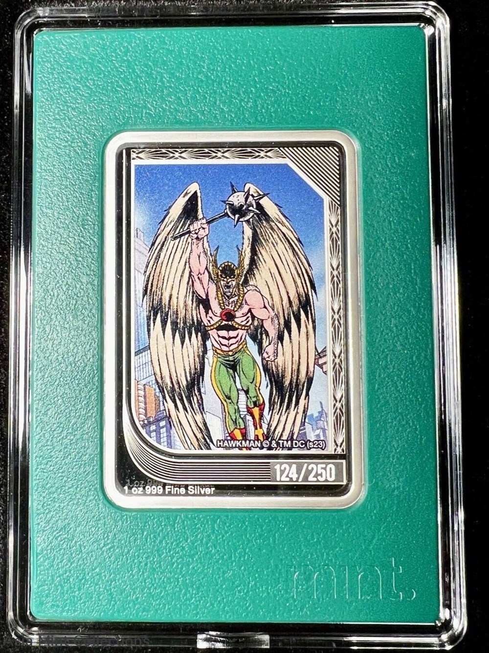 ingots bullion silver 2023 dc comics mint trading coins hawkman nz mint limited mintage 124 250