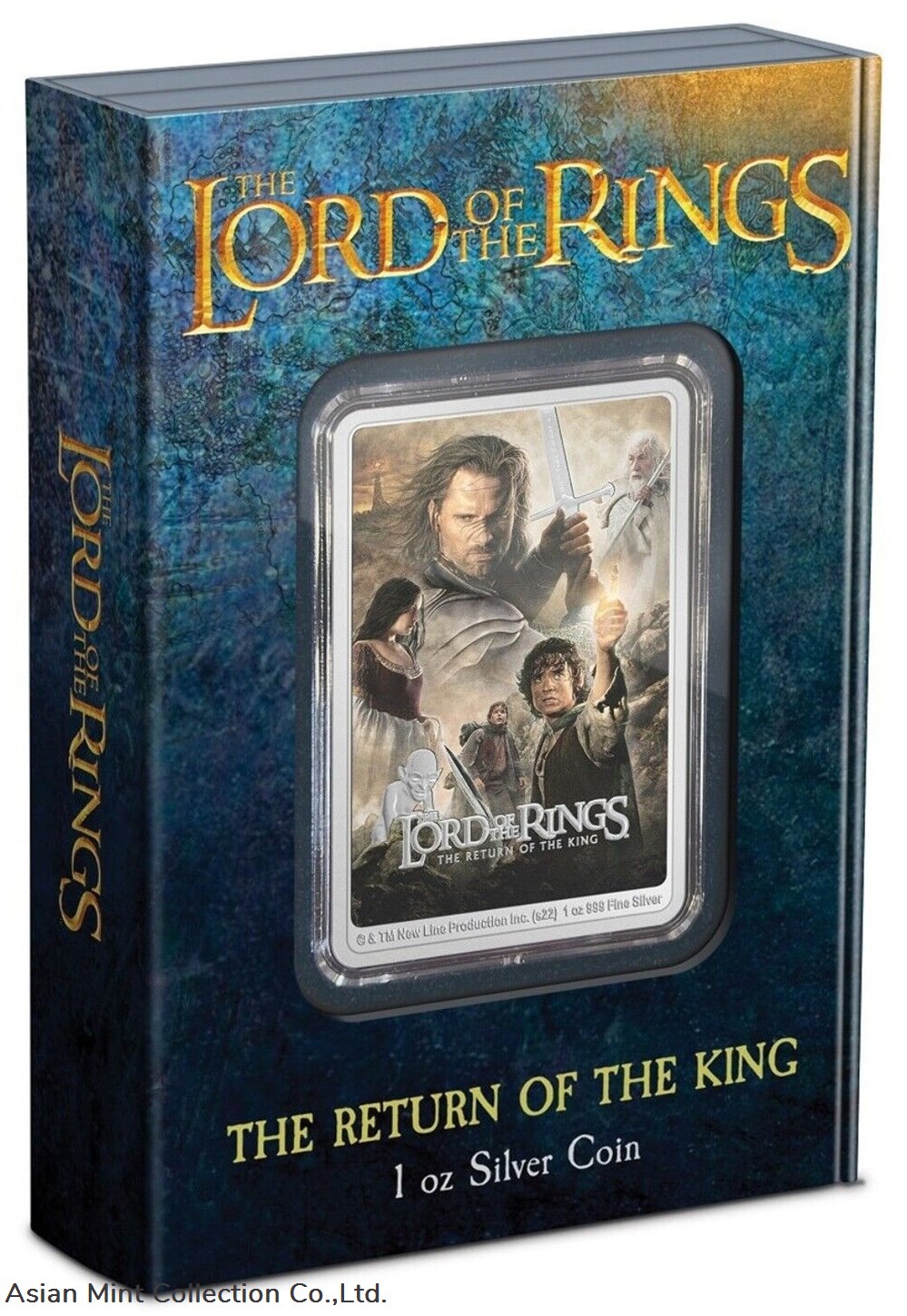 2022 Niue Lord of the Rings The Return of the King 1oz Silver Poster Coin 4 coins ingots bullion 2022 niue lord of the rings the return of the king 1oz silver poster coin