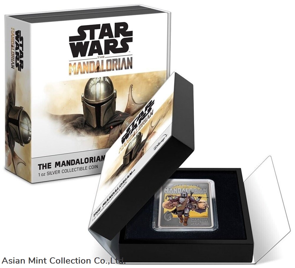 2022 Niue The Mandalorian 1oz Silver Antique Poster Coin 4 coins ingots bullion ingot 2022 niue the mandalorian 1oz silver antique poster coin