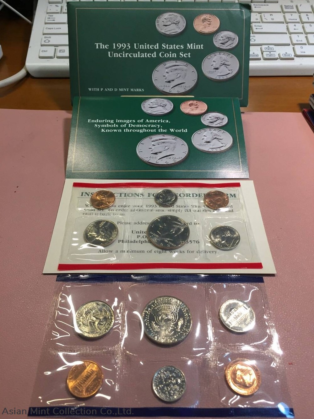 coins world united states 1993 the 1993 u s mint uncirculated coin set with d and p mint marks