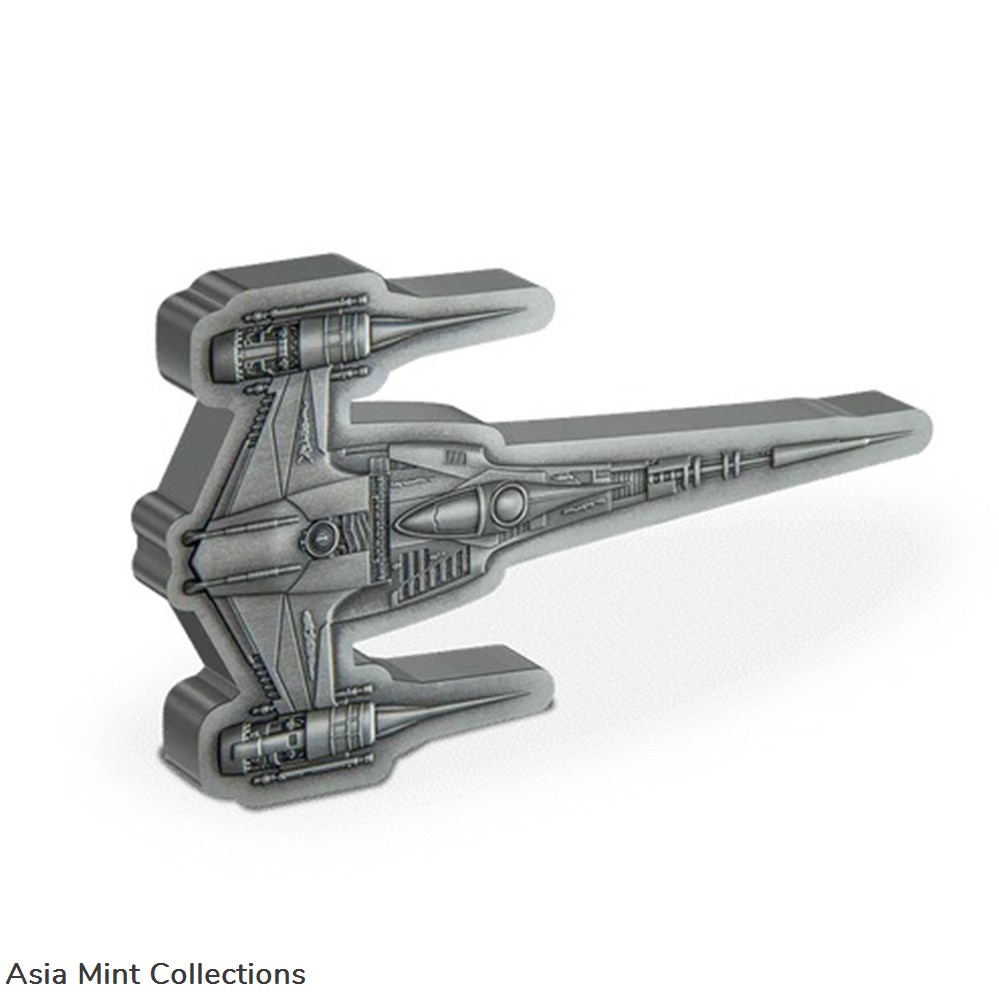 2023 Star Wars Mandalorian N-1 Starfighter 3 oz Silver Coin - Only 1,000 Minted! 3 coins ingots bullion 2023 star wars mandalorian n 1 starfighter 3 oz silver coin only 1 000 minted