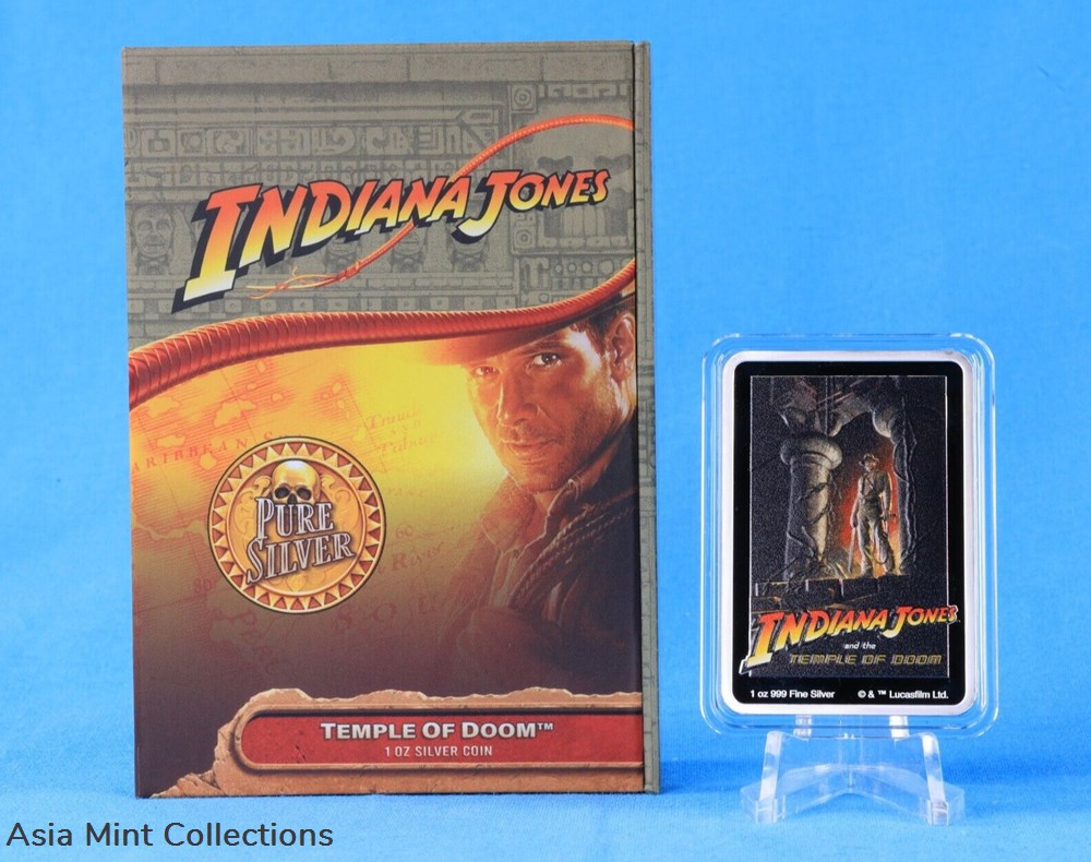 2023 - Indiana Jones ™ Tempel des Todes™ 1 Oz Silber Color Niue 2 $ mit OVP 2 coins ingots bullion silver coin 2023 indiana jones tempel des todes 1 oz silber color niue 2 mit ovp