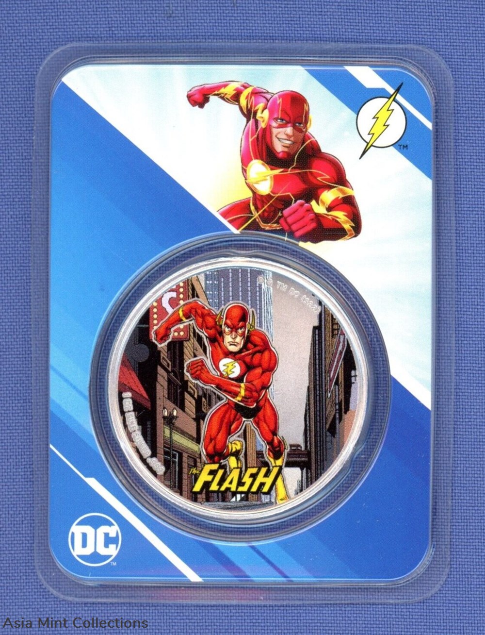 2023 - DC Comics™ Flash™ 1oz Silver Coin Color 999 Samoa ST/BU 5 coins ingots bullion 2023 dc comics flash 1oz silver coin color 999 samoa st bu