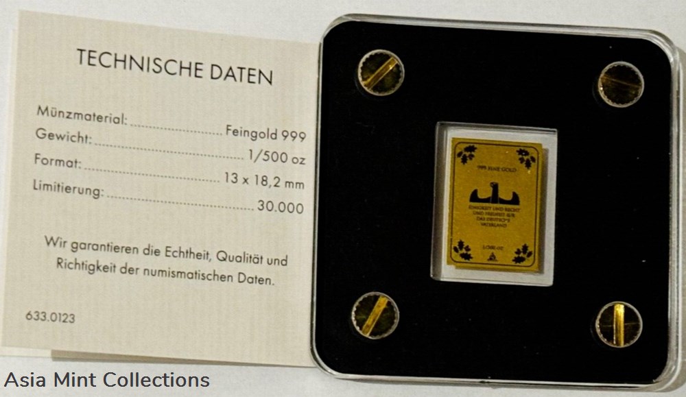 1990 - Coin | Coin Helmut Kohl Fine Gold 999/1000 | Fine Gold 999/1000 2 coins ingots bullion 1990 coin coin helmut kohl fine gold 999 1000 fine gold 999 1000
