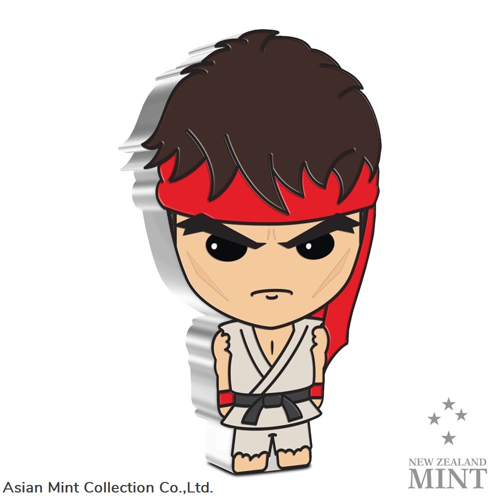 2021 Niue Street Fighter II Ryu 1 oz Silver Chibi Coin coins ingots bullion ingot 2021 niue street fighter ii ryu 1 oz silver chibi coin