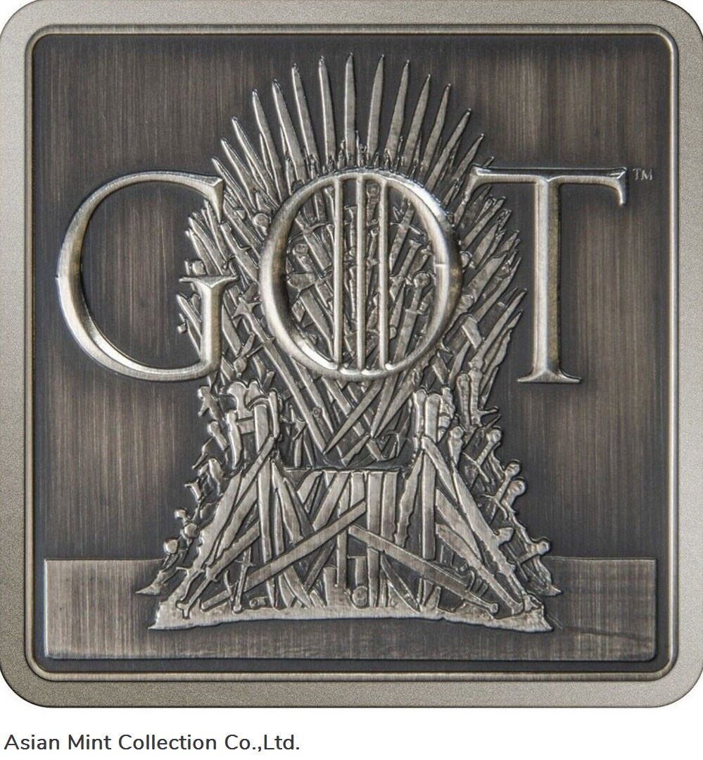 2022 Game of Thrones Iron Throne 1oz Silver Medallion coins ingots bullion ingot 2022 game of thrones iron throne 1oz silver medallion