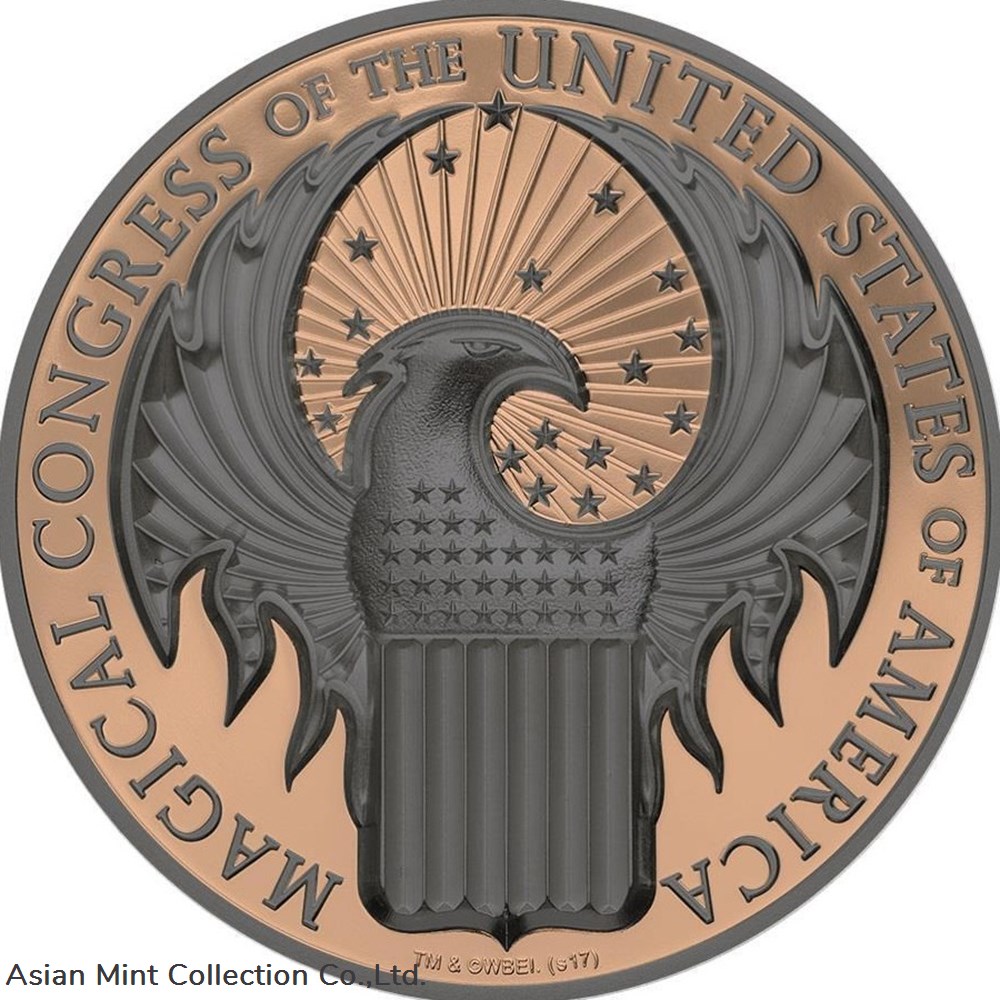 2017 - MAGICAL CONGRESS OF THE USA Fantastic Beasts Macusa 1 Oz Silver Coin 5$ Cook Islands coins ingots bullion 2017 magical congress of the usa fantastic beasts macusa 1 oz silver coin 5 cook islands