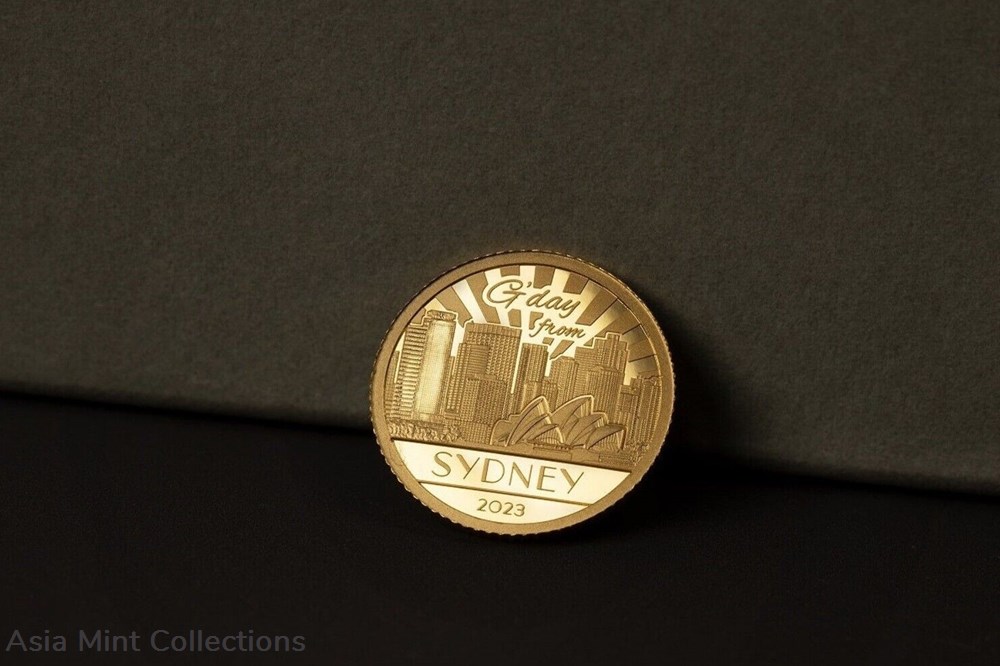 2023 Cook Islands Big City Lights Sydney 0.5g Gold Proof Coin 4 coins ingots bullion 2023 cook islands big city lights sydney 0 5g gold proof coin
