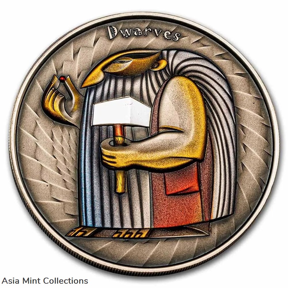 2023 - DWARVES World of Cryptids 1 Oz Silver Coin 2$ Niue coins ingots bullion 2023 dwarves world of cryptids 1 oz silver coin 2 niue