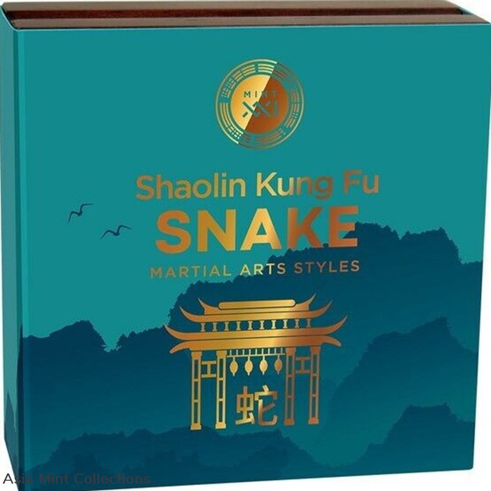 2022 - Shaolin Kung Fu Snake Martial Arts Styles 2 oz Silver Coin Niue 5 coins ingots bullion 2022 shaolin kung fu snake martial arts styles 2 oz silver coin niue