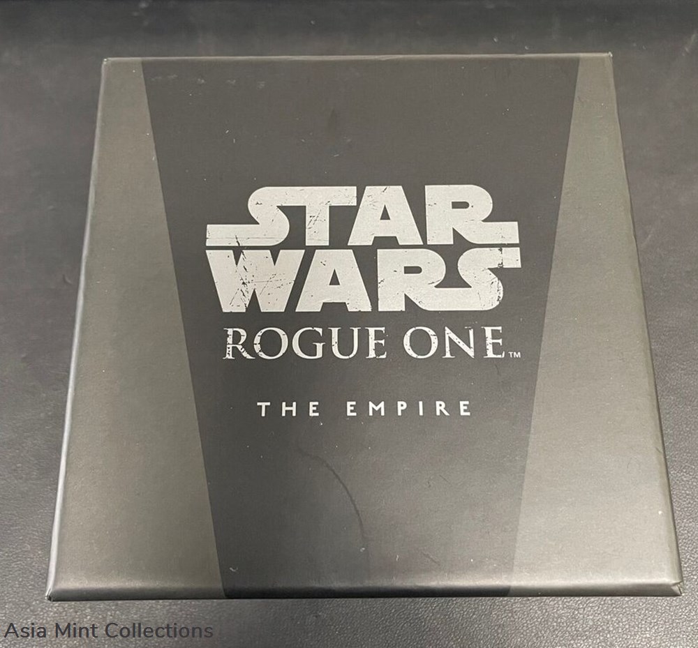 2017 Star Wars Rogue One Imperial Empire 1ozt. Silver Colored Proof Coin in OGP 4 coins ingots bullion 2017 star wars rogue one imperial empire 1ozt silver colored proof coin in ogp