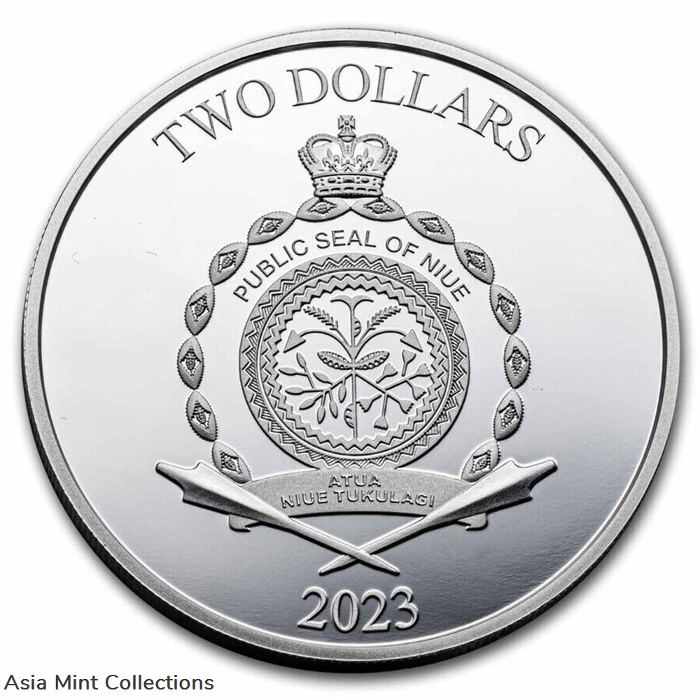 2023 - 1 oz Silver Niue Proof - The FLASH FLASH FLASH - DC Comics - 2 NZD 4 coins 2023 1 oz silver niue proof the flash flash flash dc comics 2 nzd