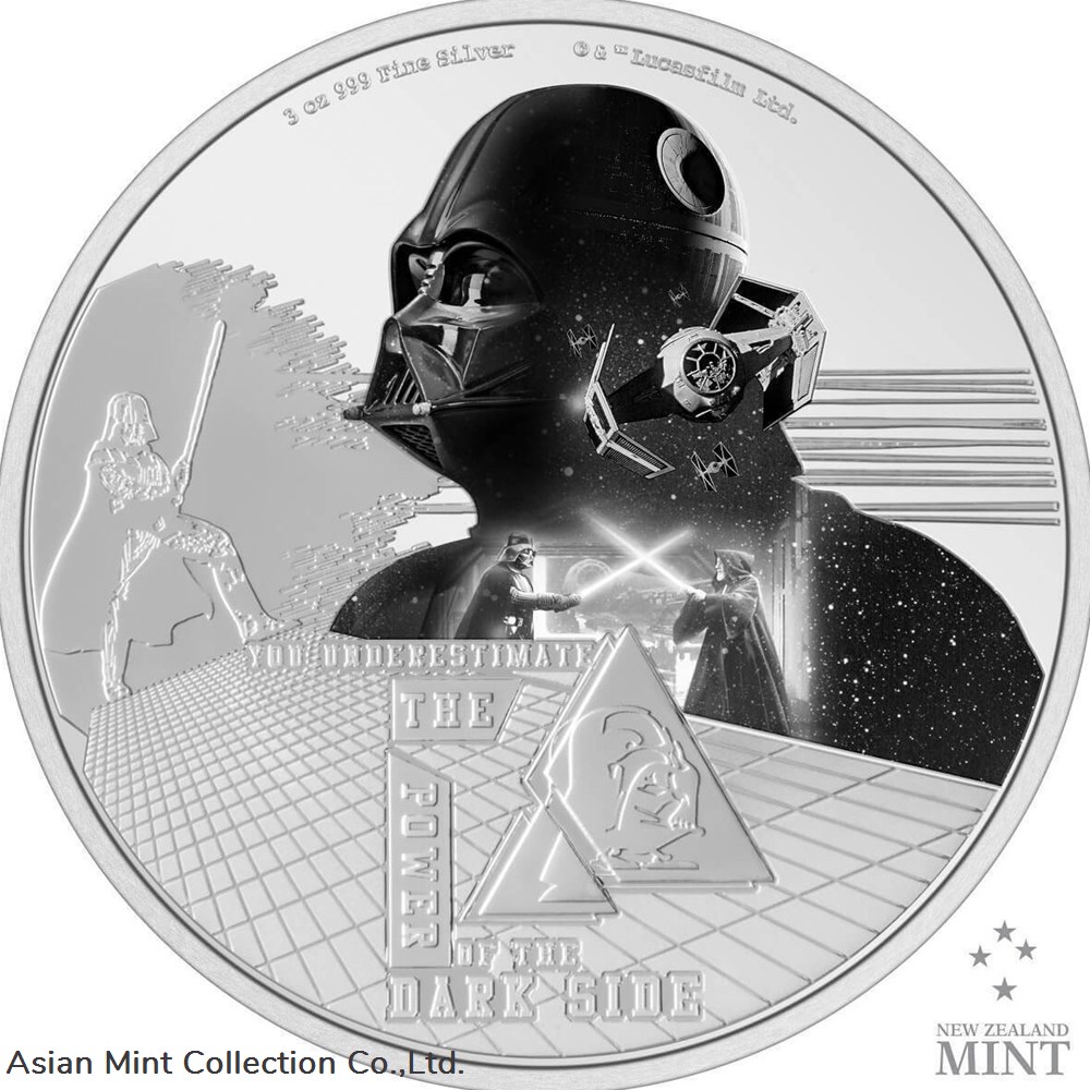 2023 Niue Star Wars Darth Vader 3oz Silver Colorized Proof Coin coins ingots bullion 2023 niue star wars darth vader 3oz silver colorized proof coin
