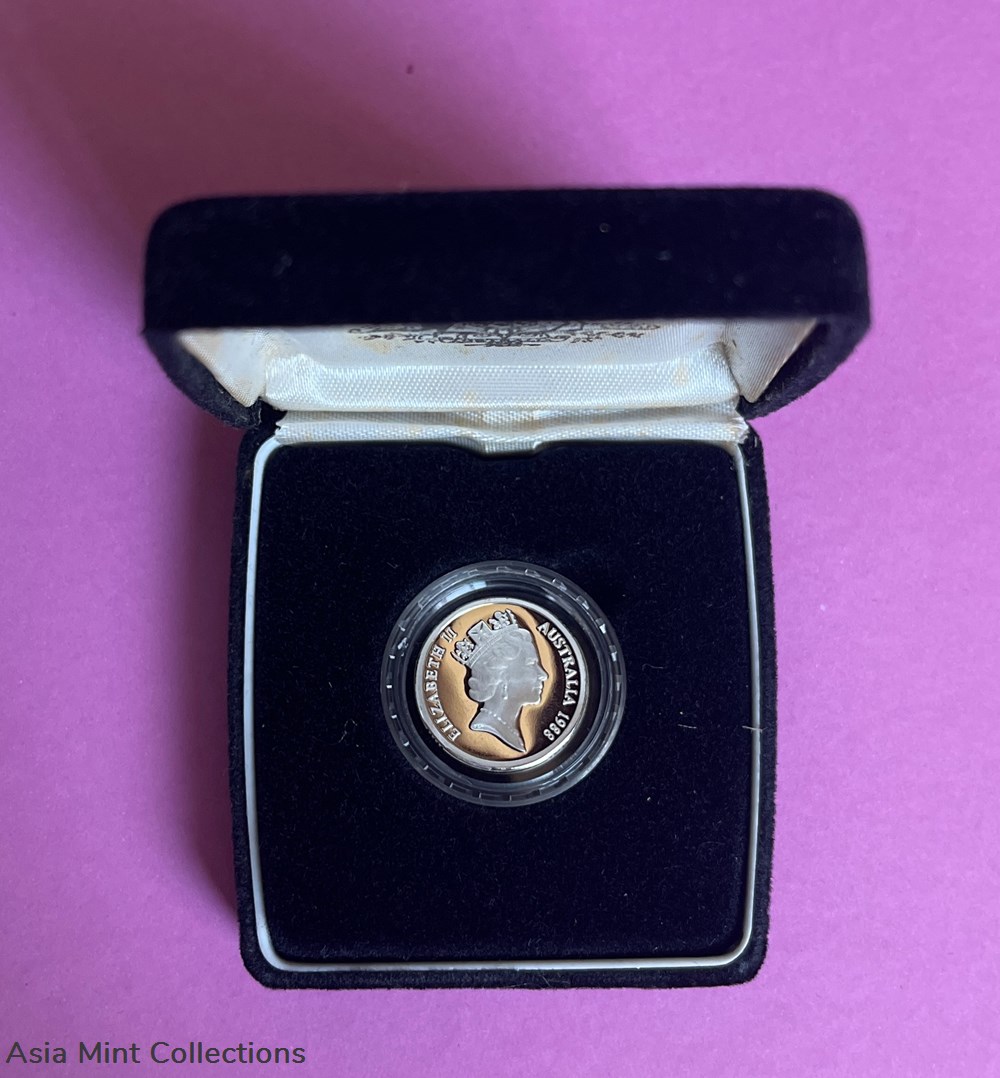 1988 $2 PROOF SILVER Coin. Royal Australian Mint 3 coins ingots bullion 1988 2 proof silver coin royal australian mint