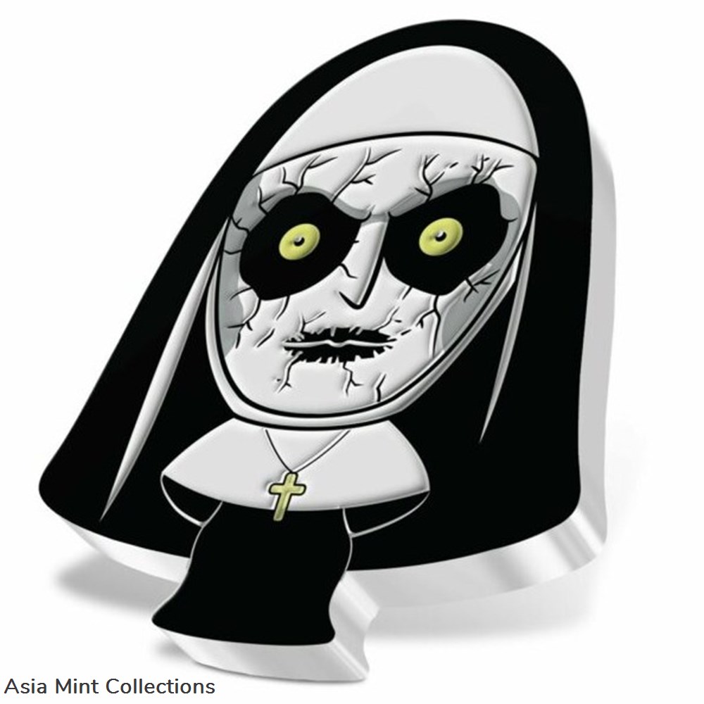2022 Niue Horror Series – The Nun 1oz Silver Chibi® Coin 2 coins ingots bullion 2022 niue horror series the nun 1oz silver chibi coin