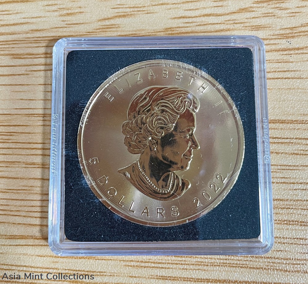2022 - Maple Leaf Canada Silber + Rhodium Gold 1 oz / Unze 2 coins ingots bullion silver coin 2022 maple leaf canada silber rhodium gold 1 oz unze