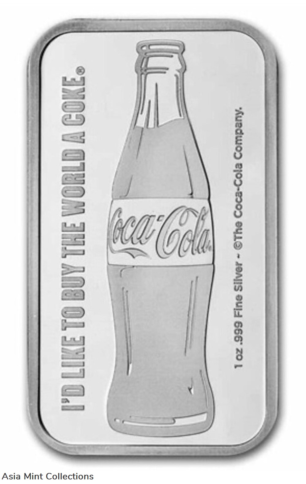 Coca-Cola® 1 oz .999 Silver Colorized Bar In TEP Packaging 4 coins ingots bullion coin coca cola 1 oz 999 silver colorized bar in tep packaging