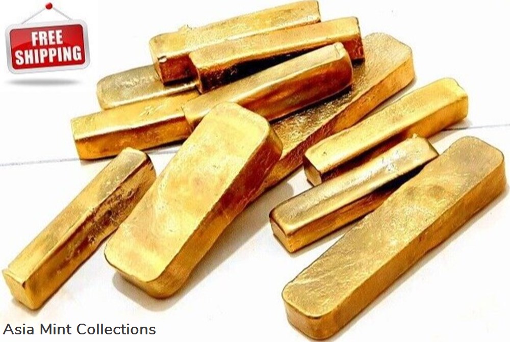 233 GRAMS SCRAP GOLD BAR FOR GOLD RECOVERY MELTED DIFFERENT COMPUTER COIN PINS💣 coins ingots bullion silver 233 grams scrap gold bar for gold recovery melted different computer coin pins