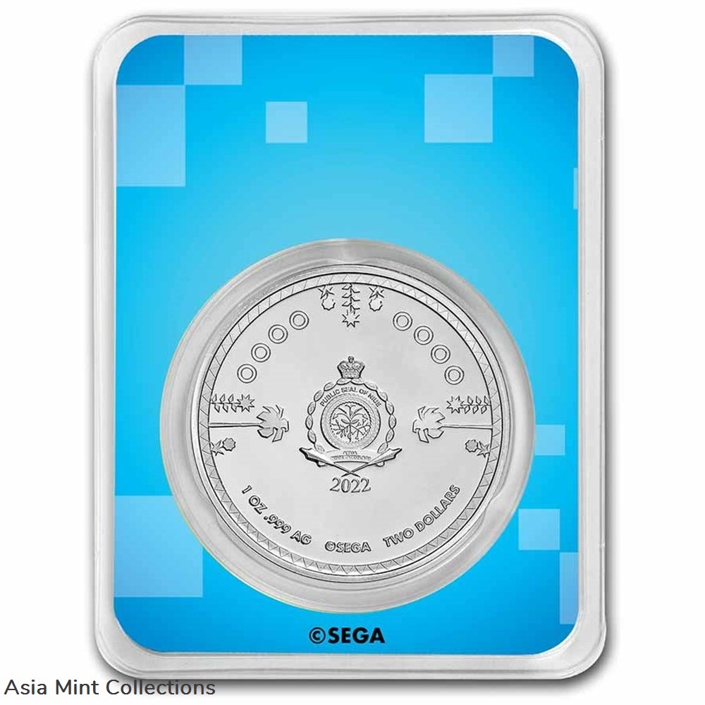 coins ingots bullion coin 2022 niue 2 dollars sonic the hedgehog knuckles 1 oz silver