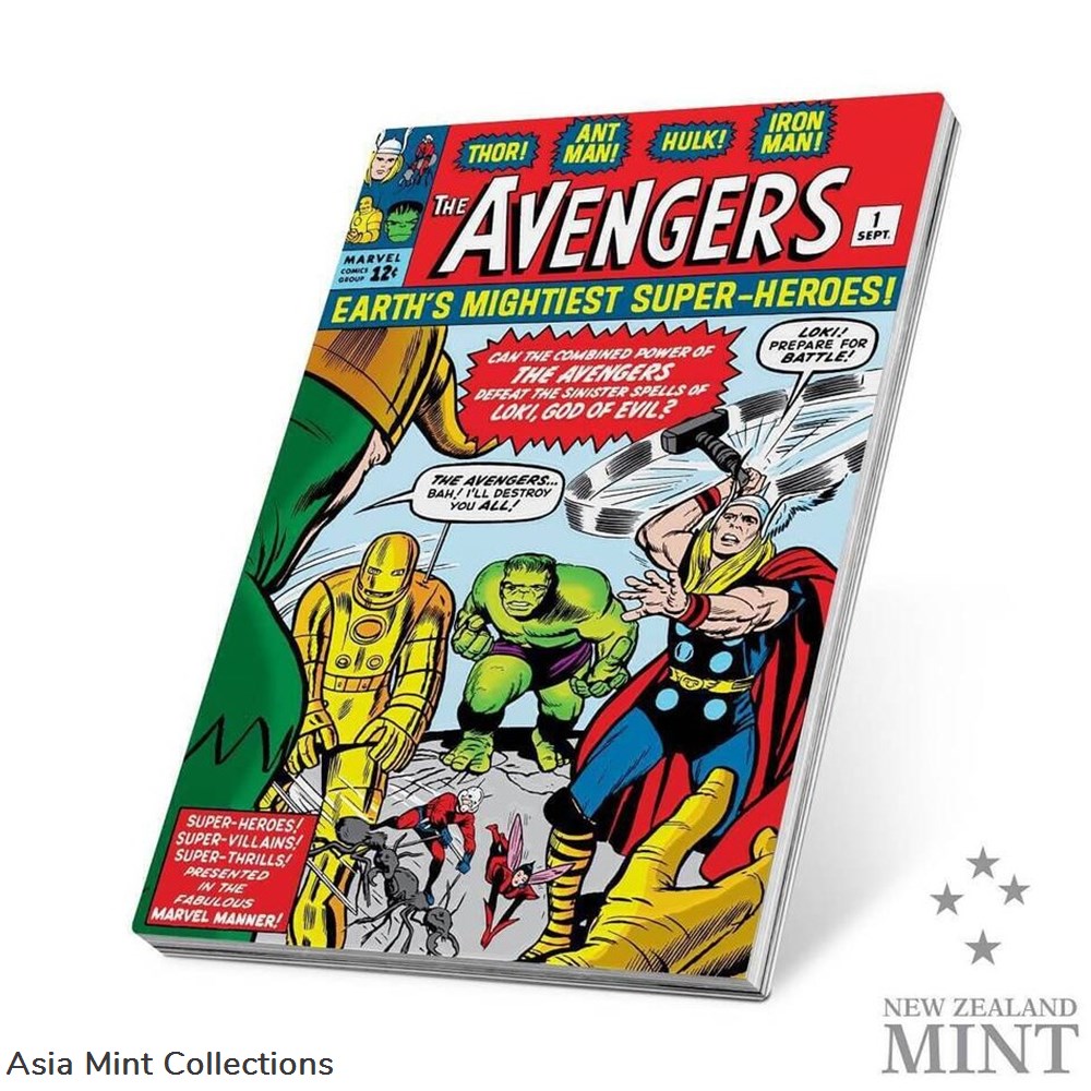 coins ingots bullion 2023 niue marvel comix avengers 1 1oz silver colorized proof coin