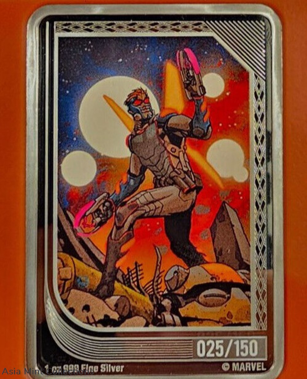 🔥2023 - NEW! Niue Marvel Mint Trading Star-Lord Quill 1 Oz .999 Silver 025/150🔥 medals 2023 new niue marvel mint trading star lord quill 1 oz 999 silver 025 150