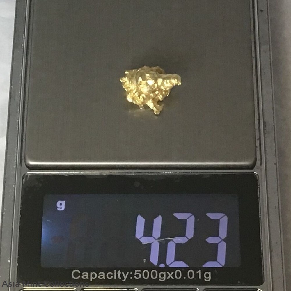 4.23 grams Natural Native Australian Solid High Quality Alluvial Gold Nugget 4 minerals meteorites 4 23 grams natural native australian solid high quality alluvial gold nugget