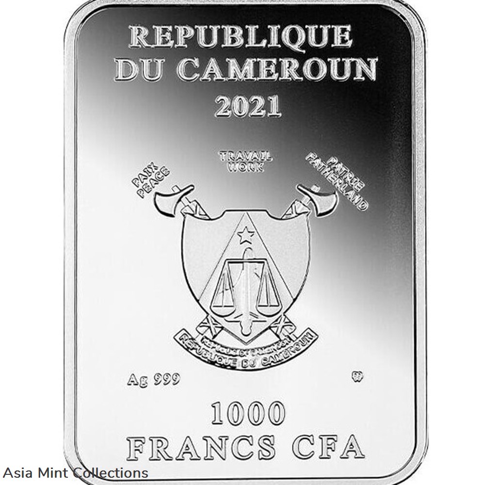 coins ingots bullion 2021 ponte vecchio florence proof silver coin 1000 francs cfa cameroon