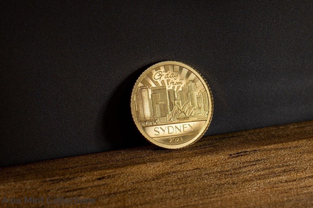 2023 Cook Islands Big City Lights Sydney 0.5g Gold Proof Coin 3 coins ingots bullion 2023 cook islands big city lights sydney 0 5g gold proof coin