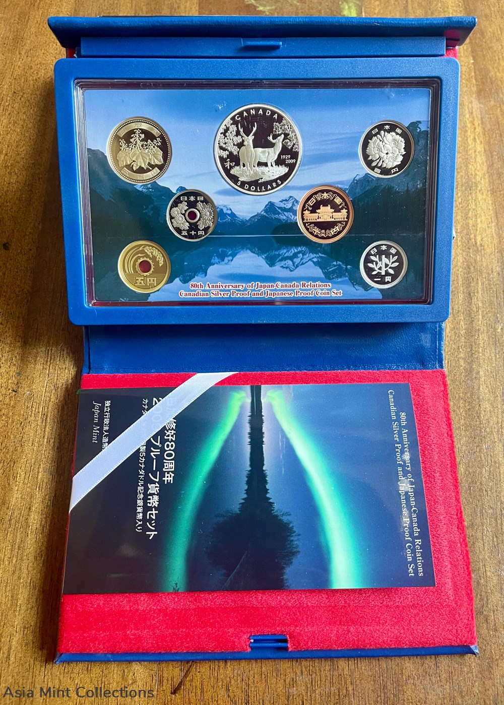 2009 Japan - Canada 80th Anniversary Relationship 6-Coin Proof Set + Canada $5 Silver Proof Coin coins ingots bullion 2009 japan canada 80th anniversary relationship 6 coin proof set canada 5 silver proof coin