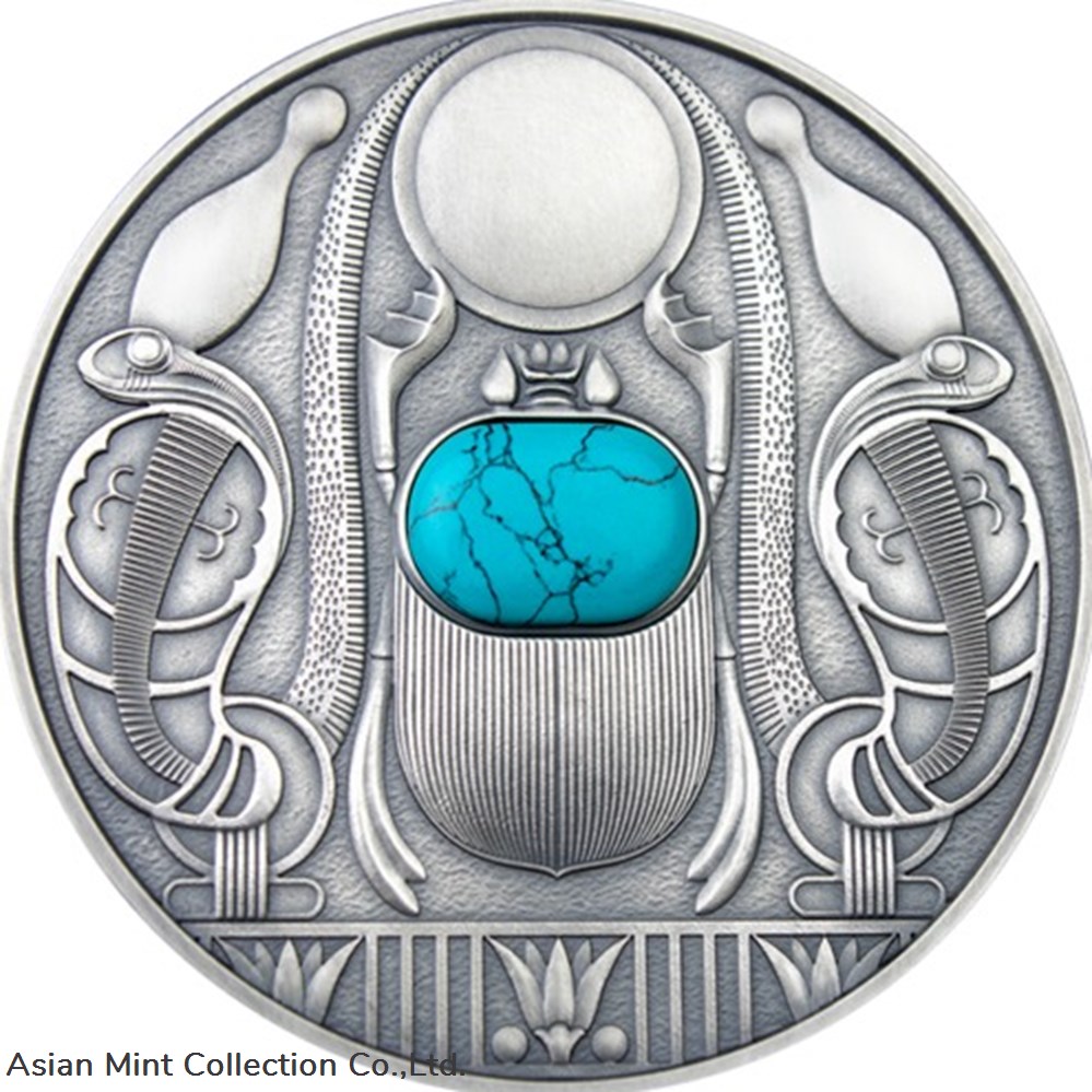 2021 - Scarabaeus 50 g Antique finish Silver Coin 2$ coins ingots bullion 2021 scarabaeus 50 g antique finish silver coin 2