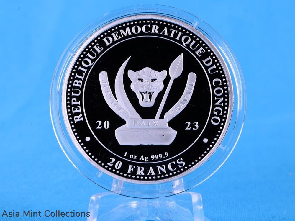 2023 - Rays Congo Worlds' Wildlife (5th) 1 oz 999 Silver ST 5 coins ingots bullion coin 2023 rays congo worlds wildlife 5th 1 oz 999 silver st