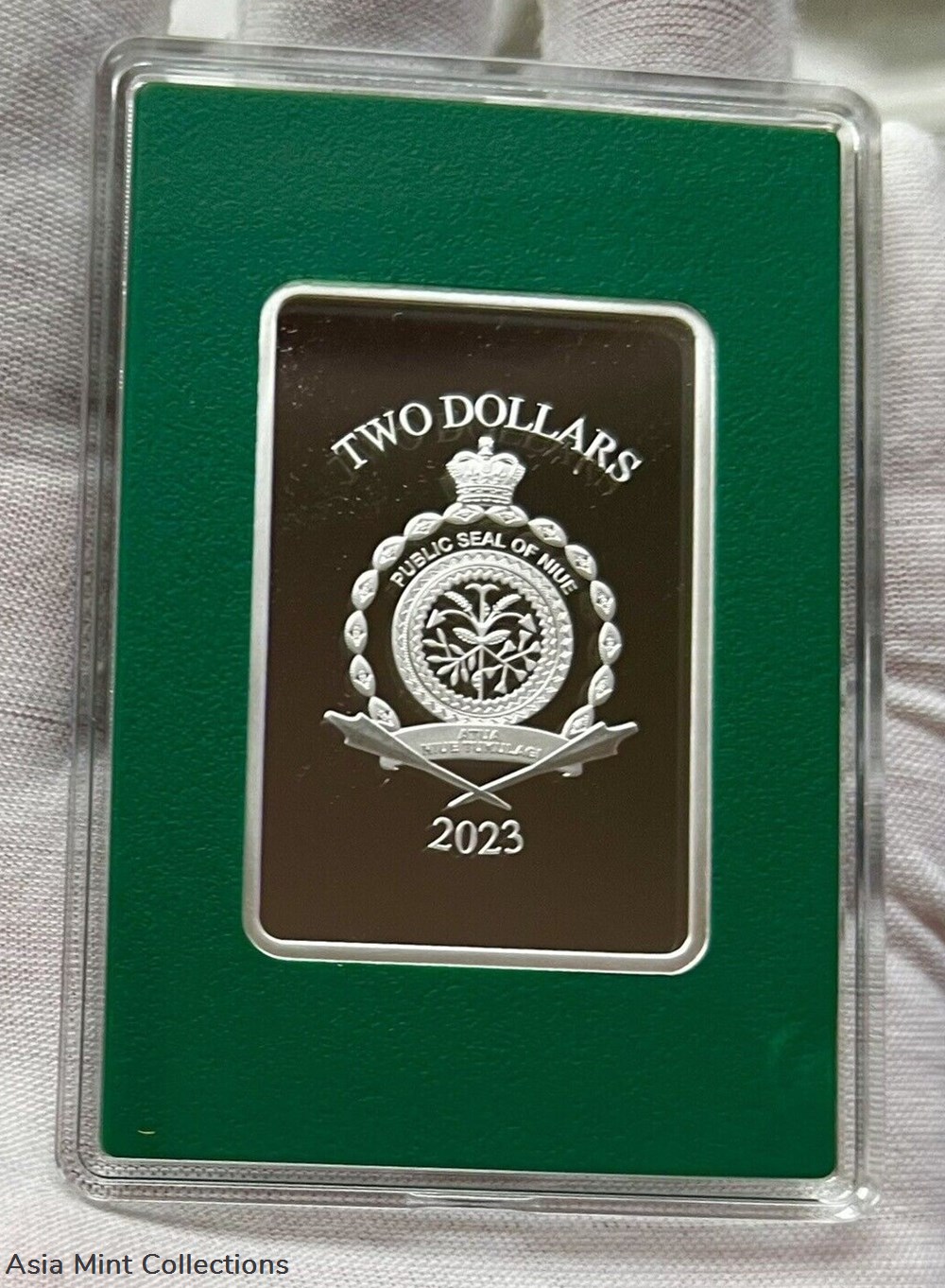 2023 Niue DC Trading Coins - Green Lantern 127/250 2 ingots bullion silver 2023 niue dc trading coins green lantern 127 250