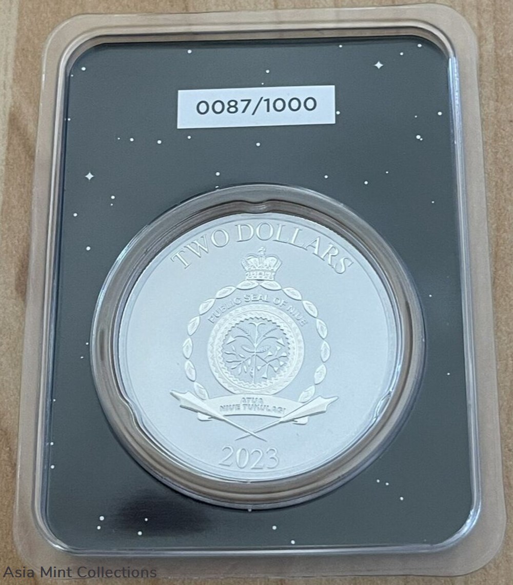 2023 Niue 1 oz . 999 silver Grogu Baby Yoda in Serialized Happy Holidays In TEP 7 coins ingots bullion coin 2023 niue 1 oz 999 silver grogu baby yoda in serialized happy holidays in tep