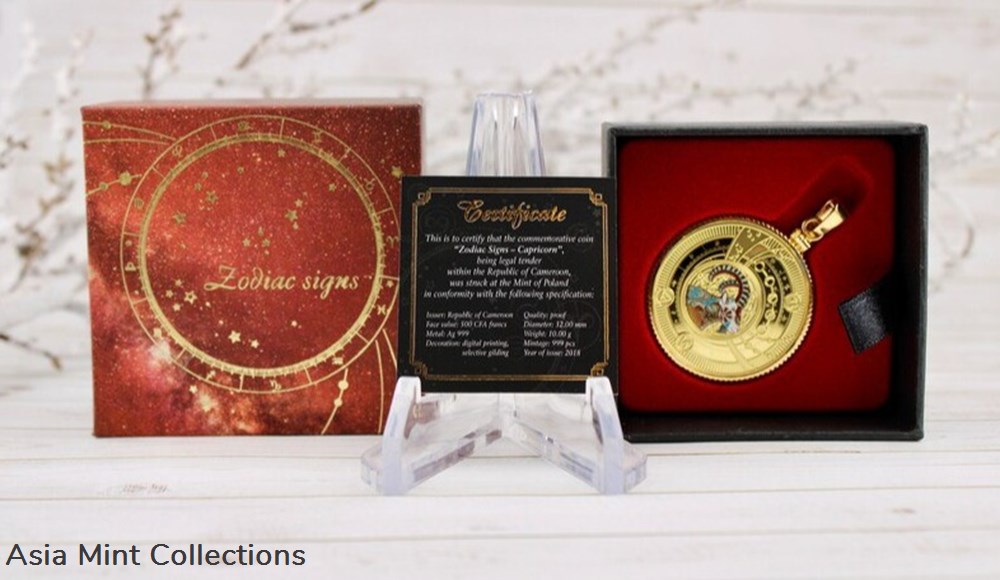 coins ingots bullion 2018 capricorn zodiac sign silver coin 500 francs cameroon