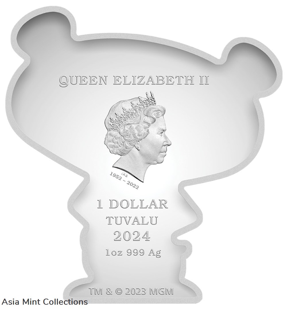 coins ingots bullion 2024 tuvalu pink panther minted mini 1 oz silver coin box coa new mintage 2500