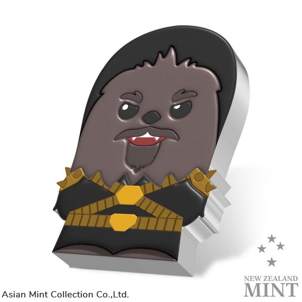 2022 - Niue Star Wars The Book of Boba Fett Krrsantan 1oz Silver Chibi Coin 2 coins ingots bullion ingot 2022 niue star wars the book of boba fett krrsantan 1oz silver chibi coin