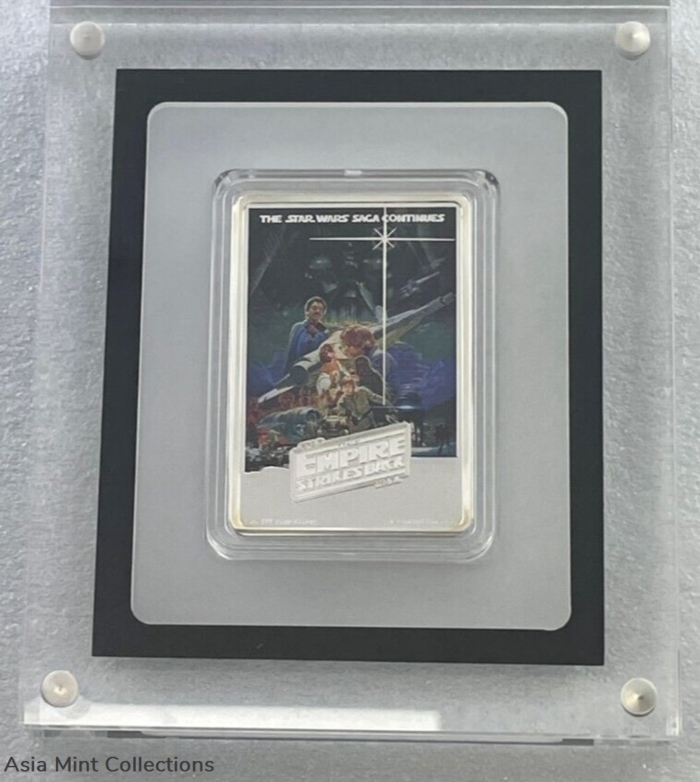 2017 Star Wars - The Empire Strikes Back - 1oz Fine Silver Unique Coin 2 coins ingots bullion 2017 star wars the empire strikes back 1oz fine silver unique coin
