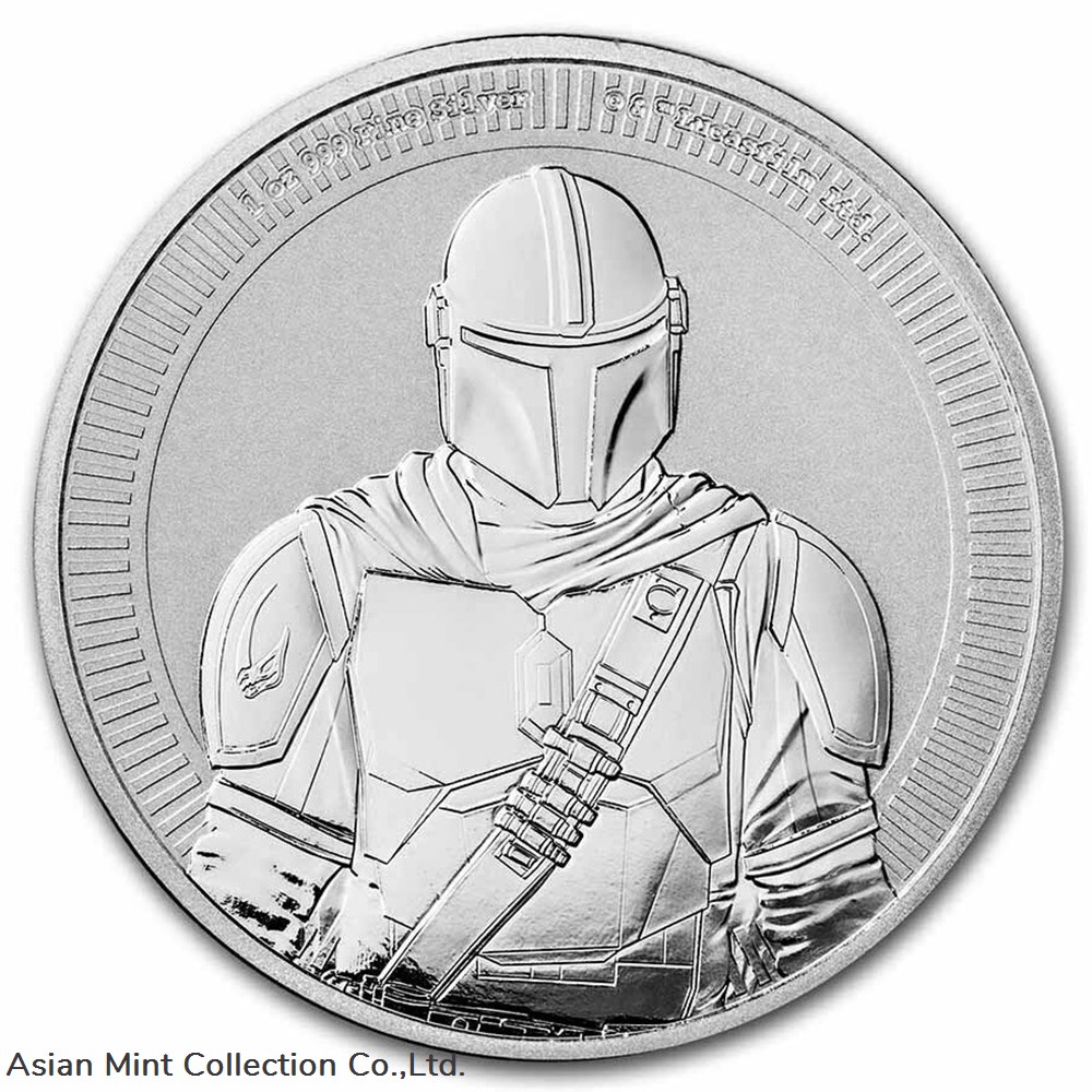 2021 - Mandalorian in Beskar Armor Star Wars 1 oz .999 Silver Coin 2 dollar Niue coins ingots bullion 2021 mandalorian in beskar armor star wars 1 oz 999 silver coin 2 dollar niue