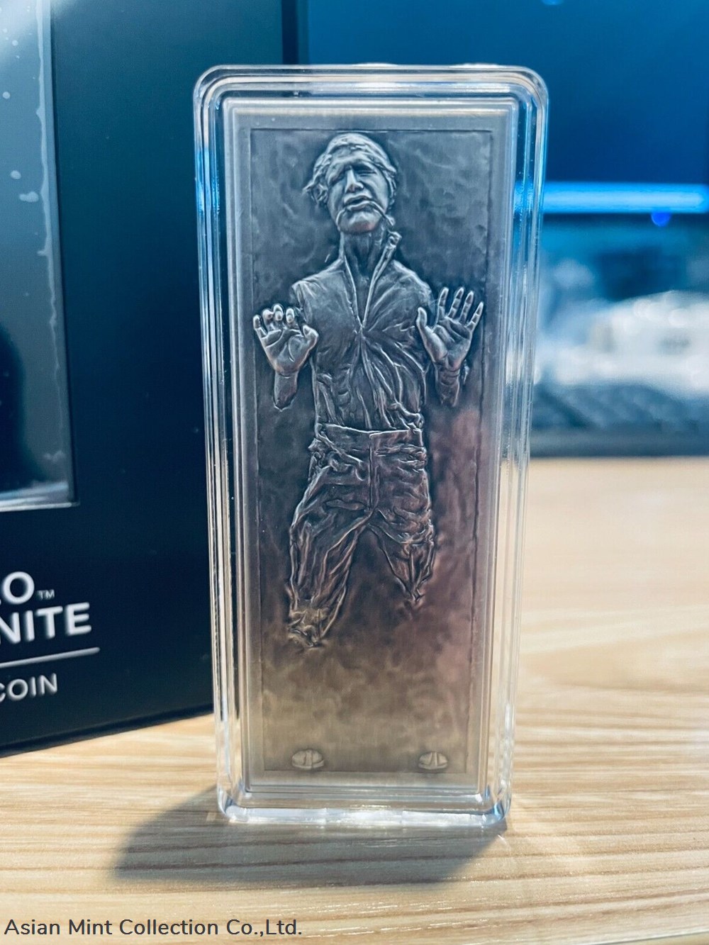 2022- Star Wars- Han Solo™ in Carbonite - 3 OZ Silver Proof Coin 3 coins ingots bullion ingot 2022 star wars han solo in carbonite 3 oz silver proof coin