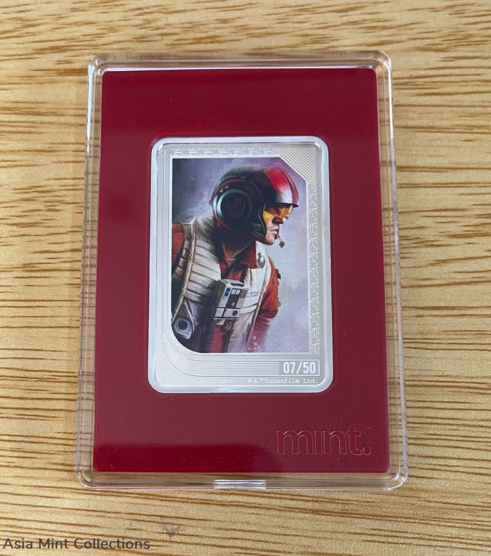figurines cinema 2023 niue star wars mint trading coins poe dameron 07 50