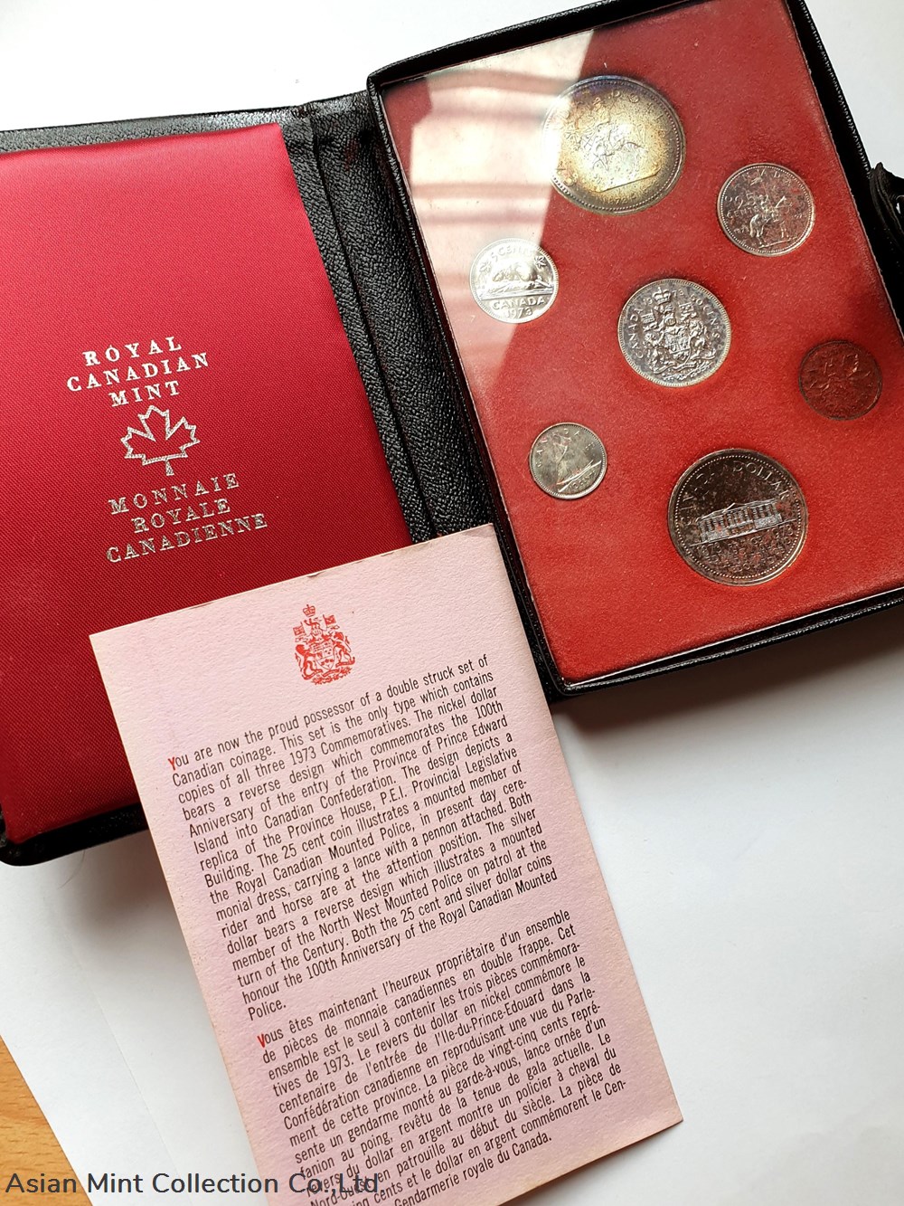 1973 - Royal Canadian Mint Proof Set. coins ingots bullion silver coin 1973 royal canadian mint proof set
