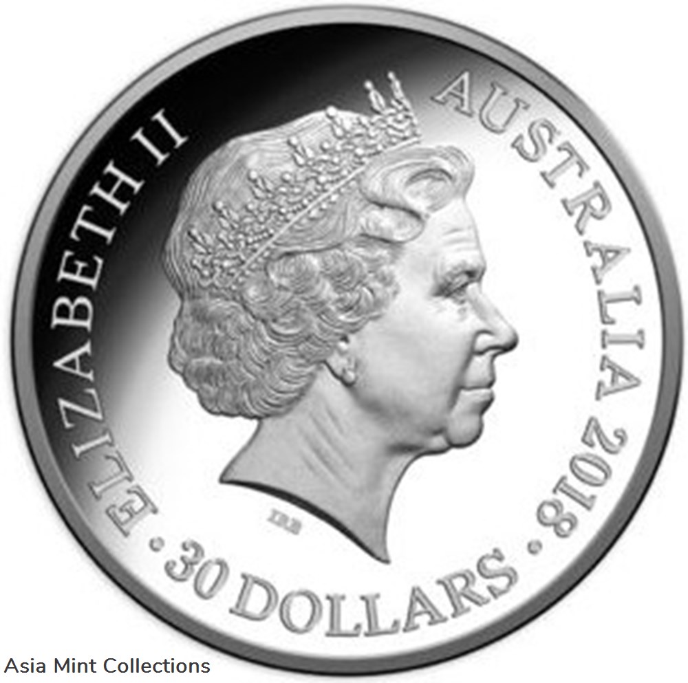2018 - $30 Australia Lunar Year of the Dog silver kilo proof Coin 2 coins ingots bullion 2018 30 australia lunar year of the dog silver kilo proof coin