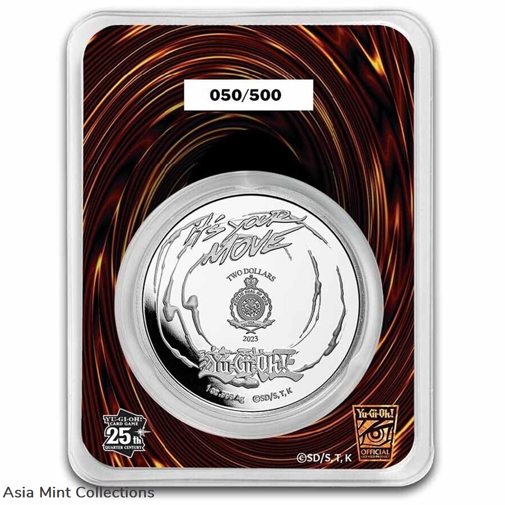 2023 - Yu-Gi-Oh! Game Flip Coin 25 Years 1 Oz 999 Silver Niue ST/BU in TEP 2 coins ingots bullion 2023 yu gi oh game flip coin 25 years 1 oz 999 silver niue st bu in tep