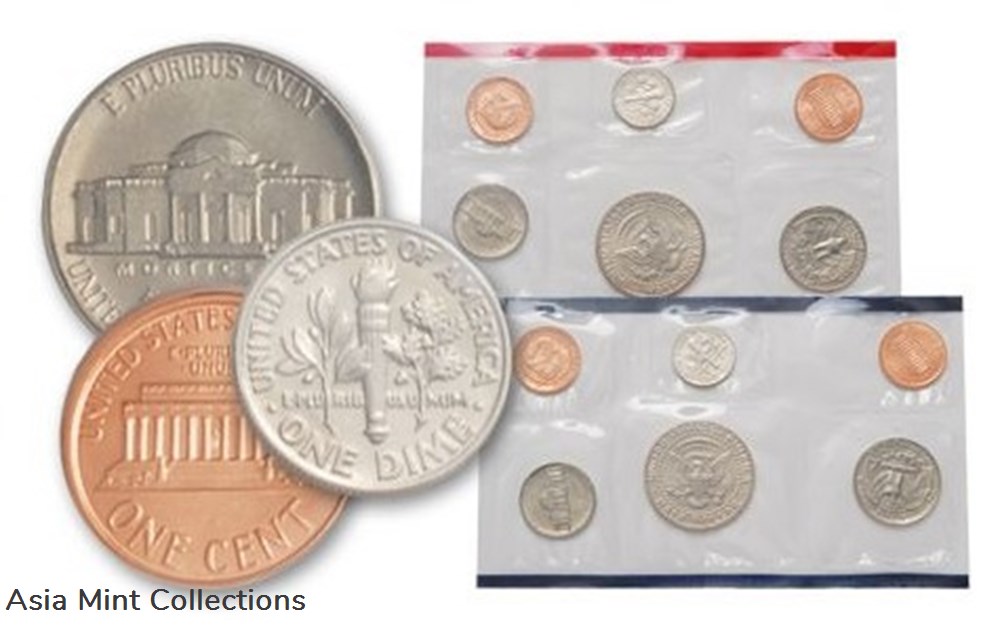 coins world united states 1992 u s mint uncirculated coin set with d and p mint marks